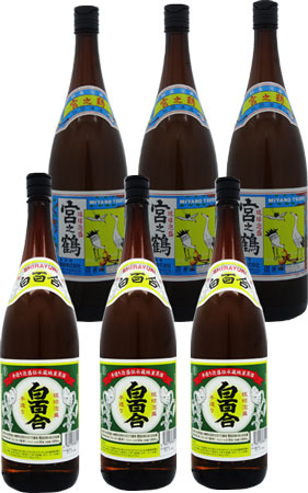 琉球泡盛 宮之鶴(みやのつる) 30° 1800ml : こみやまさけてん